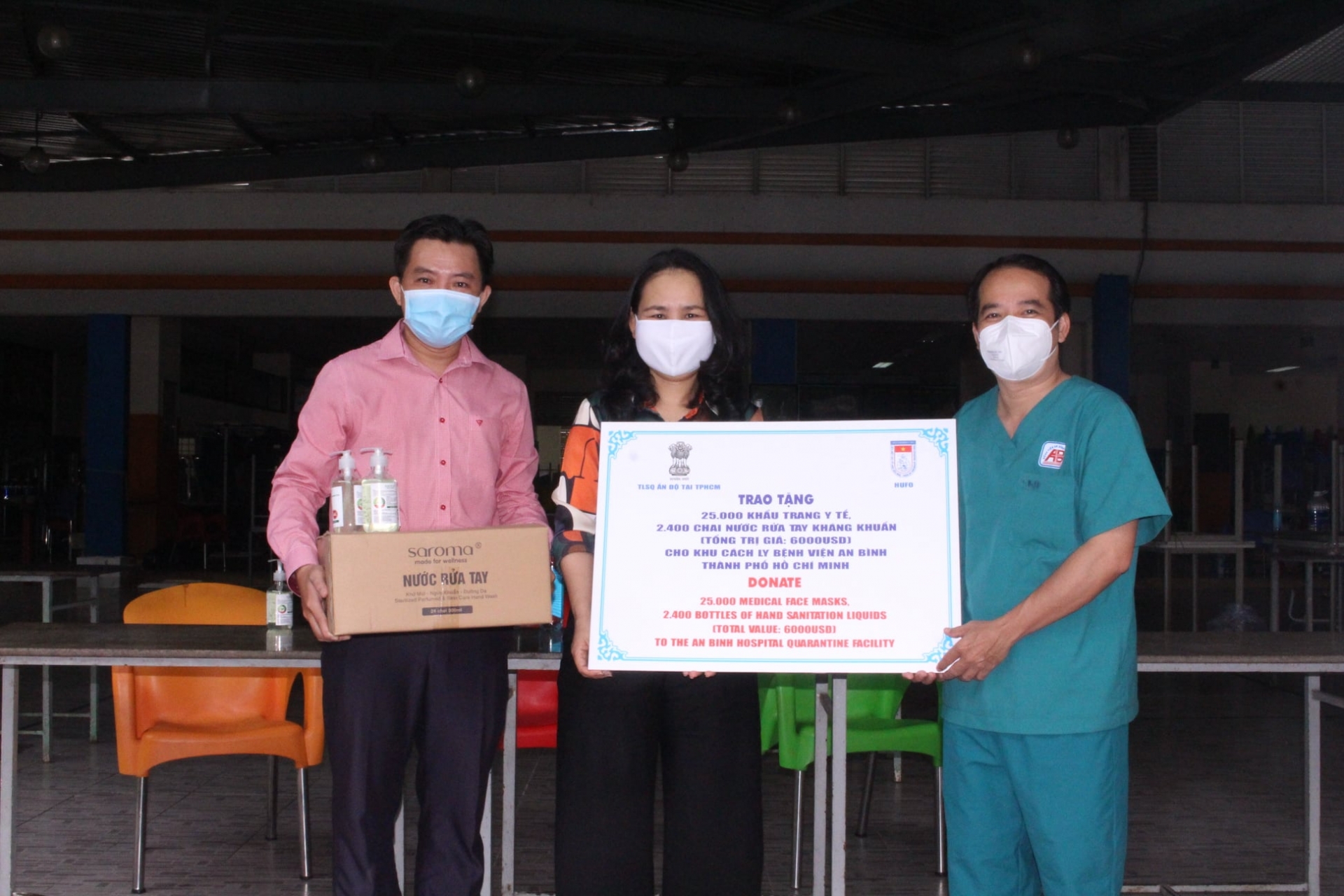 HUFO, Indian Consulate General Aid Ho Chi Minh City's Quarantine Facilities