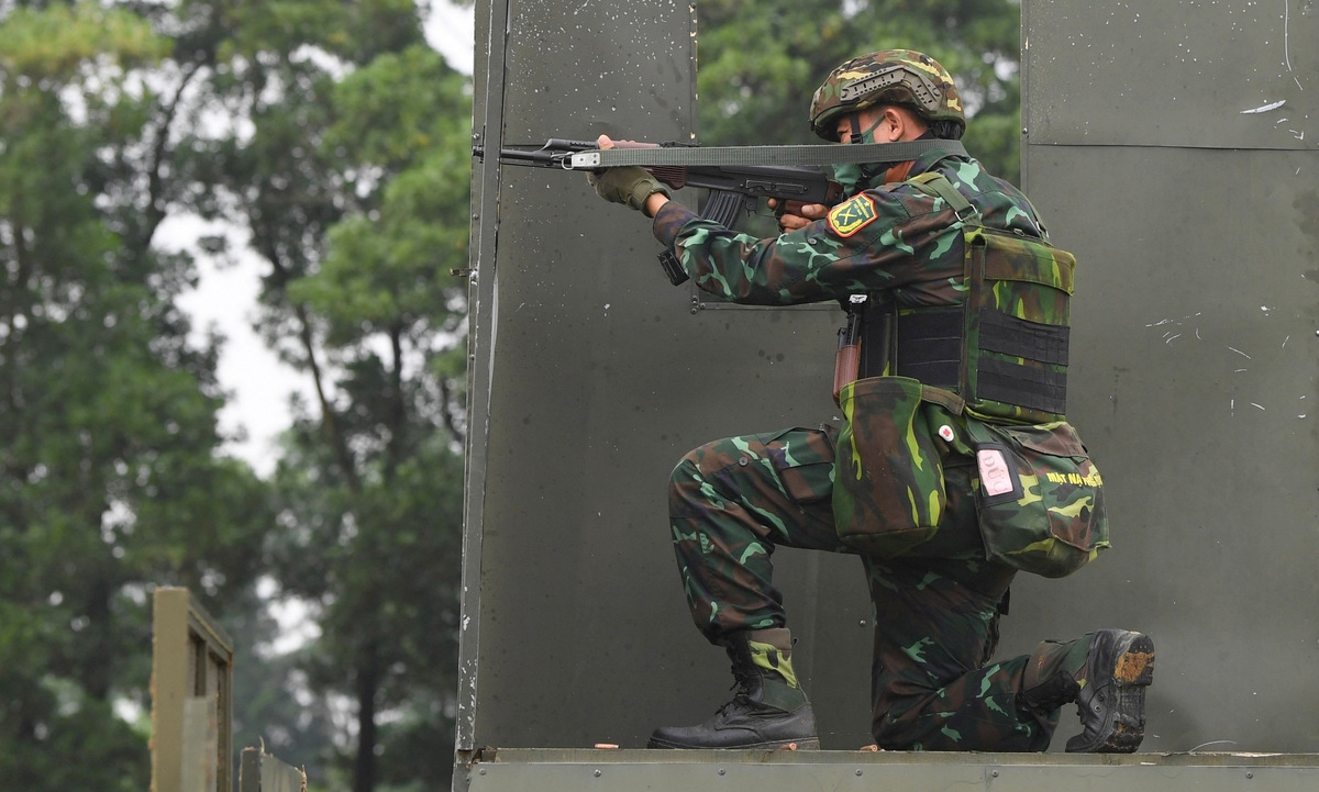 Vietnamese snipers determined and busy preparing for Army Games