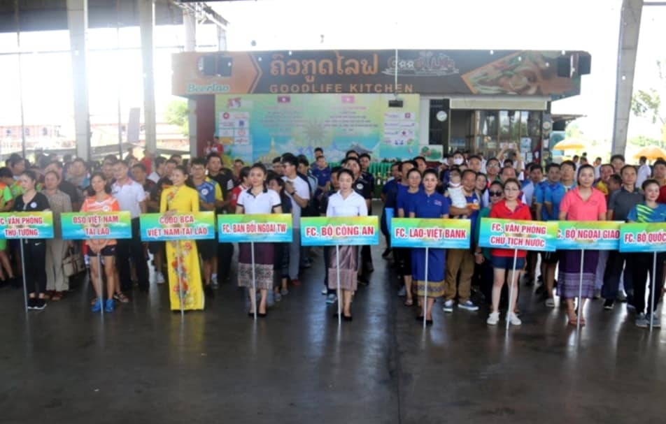 vietnam laos sport exchange programme held in vientiane