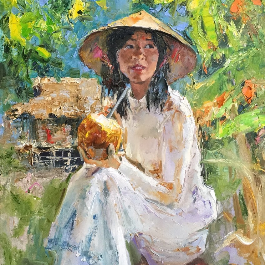 exhibition honours russian painter tuman zhumabaev a friend of vietnam