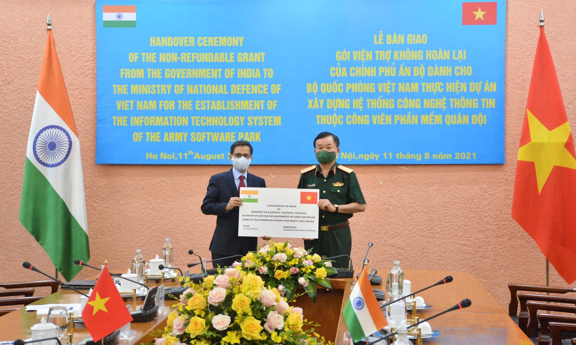 India supports Vietnamese defense ministry with USD 1 million to build IT system
