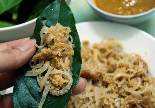 Infamous Delicacy of Hanoi: Nem Phung (Fermented Pork) With Cluster Fig Leaves