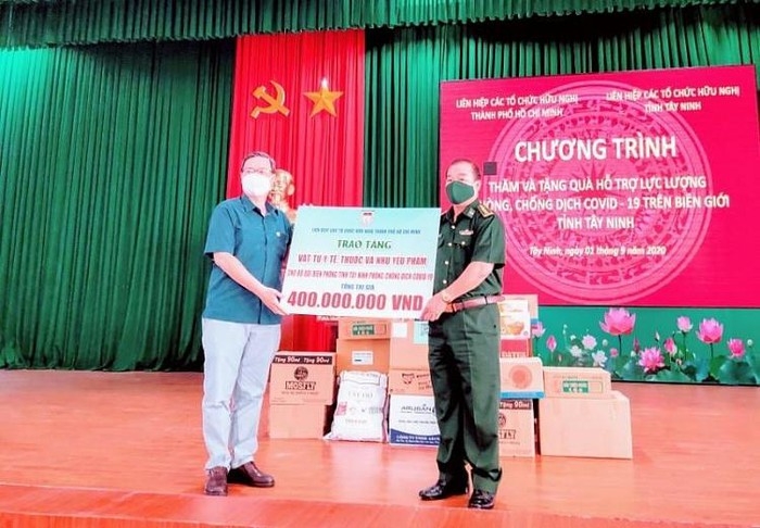 HUFO assists Tay Ninh provincial Border Guard in combating COVID 19