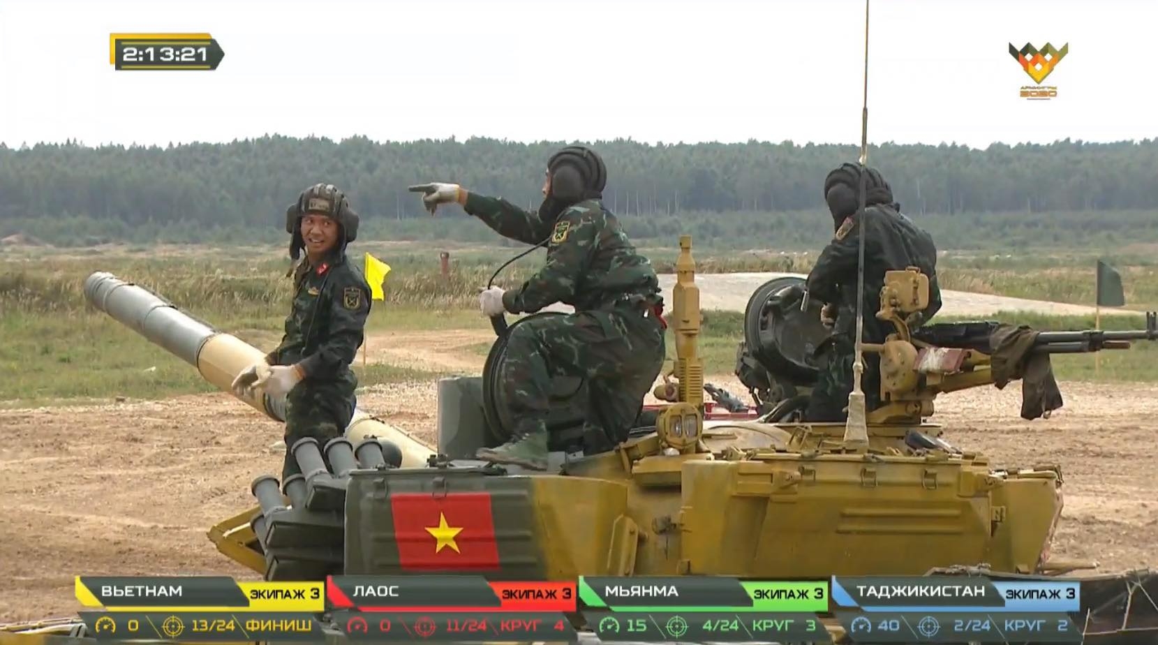 Army Games 2020: Vietnam team wins first prize in Tank Biathlon