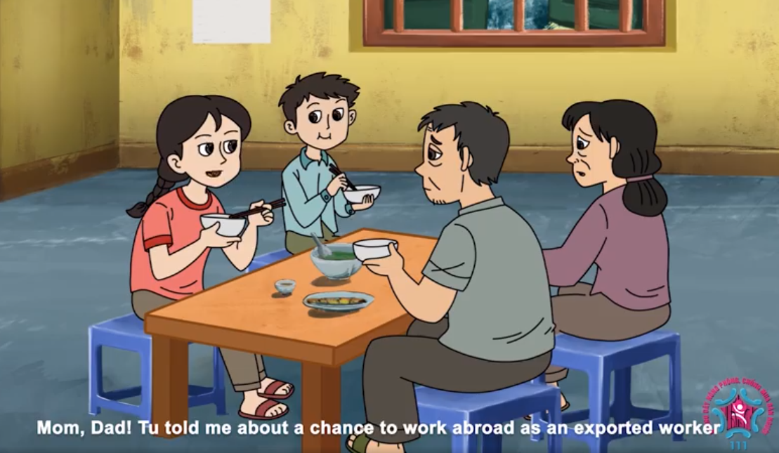 vietnam uses cartoon to increase awareness and prevention of human trafficking