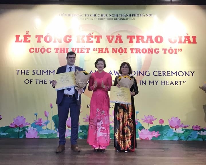 Contestant from palestine won first prize of writing contest “hanoi in my heart”