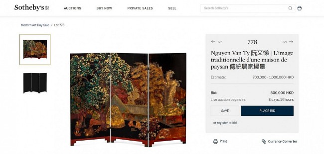 Family of Late Vietnamese Painter Accusing Hong Kong Auction House of Selling Fake Painting