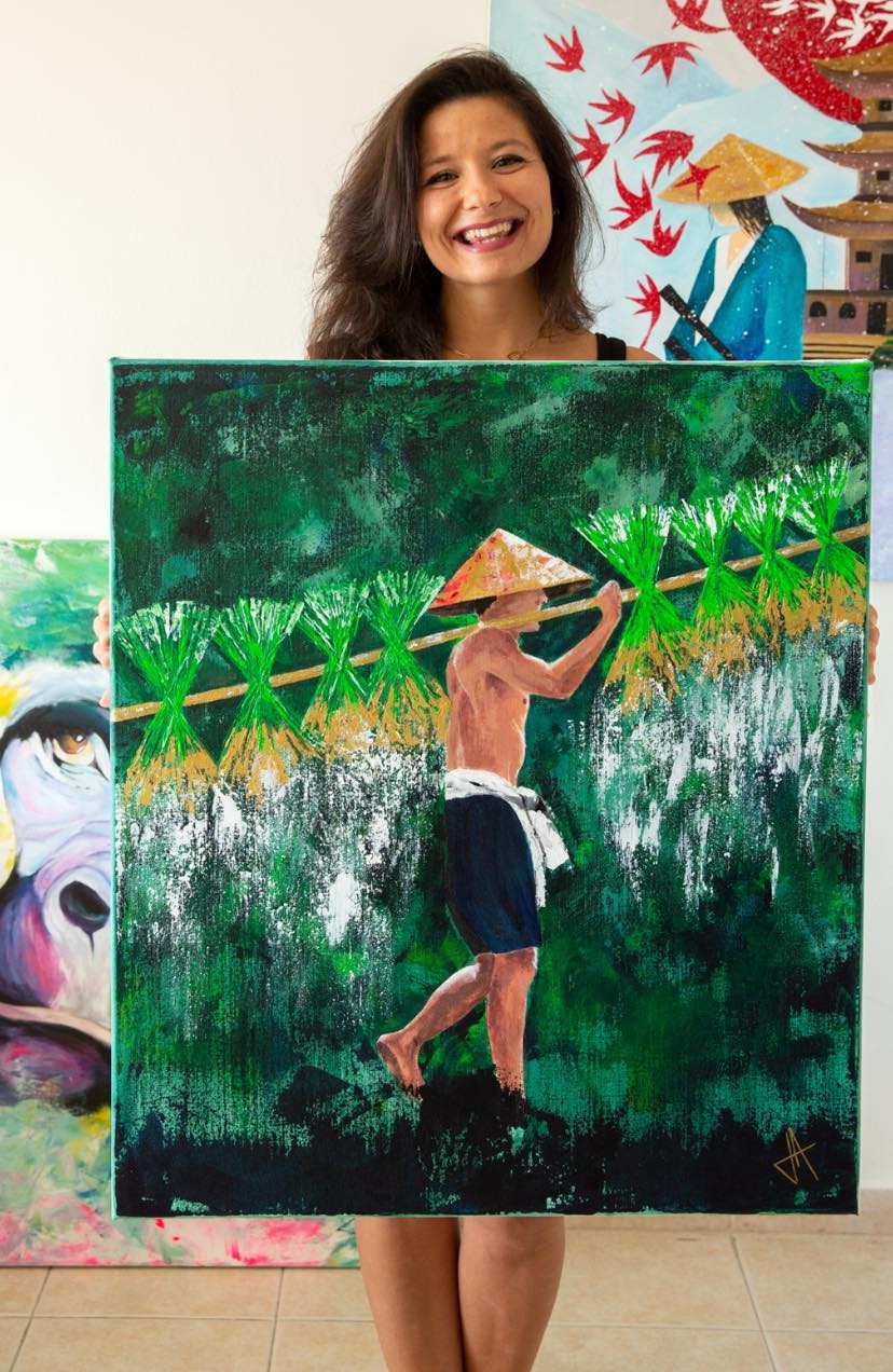 israeli painter captures the beauty of vietnamese people culture