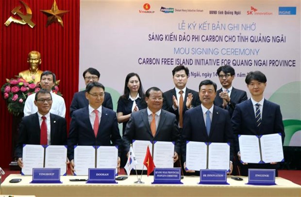 initiative to help quang ngai build carbon free islands