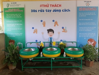 ireland funds hand washing basins to help prevent coronavirus spread in quang tri