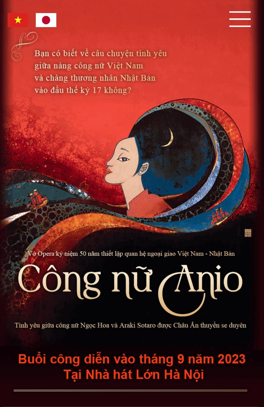 Love Story of Vietnamese Princess and Japanese Merchant Brought to Opera Stage