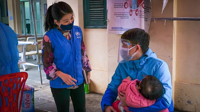 The World Health Organization (WHO), in collaboration with the National Institute of Hygiene and Epidemiology (NIHE), conducted an intra-action review for Covid-19 response in Bac Ninh Province on Dec. 9-10, 2021. Source: WHO Vietnam