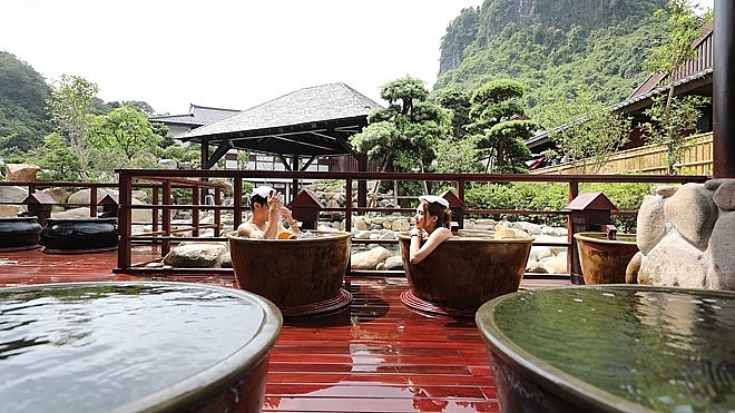 quang ninh japan style village shrouded in mist of hot springs