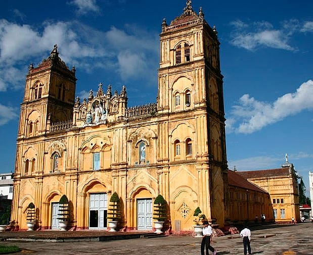 a beautiful 135 year old bui chu cathedral in nam dinh