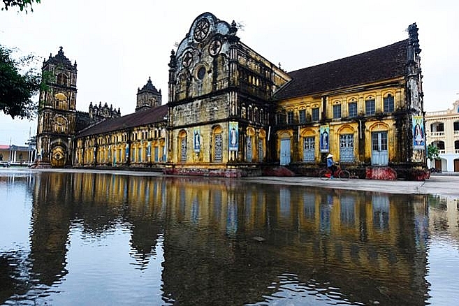 a beautiful 135 year old bui chu cathedral in nam dinh