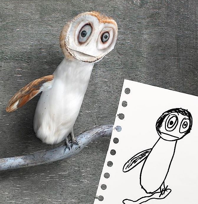 supper creative british dad uses photoshop to realize childrens drawings