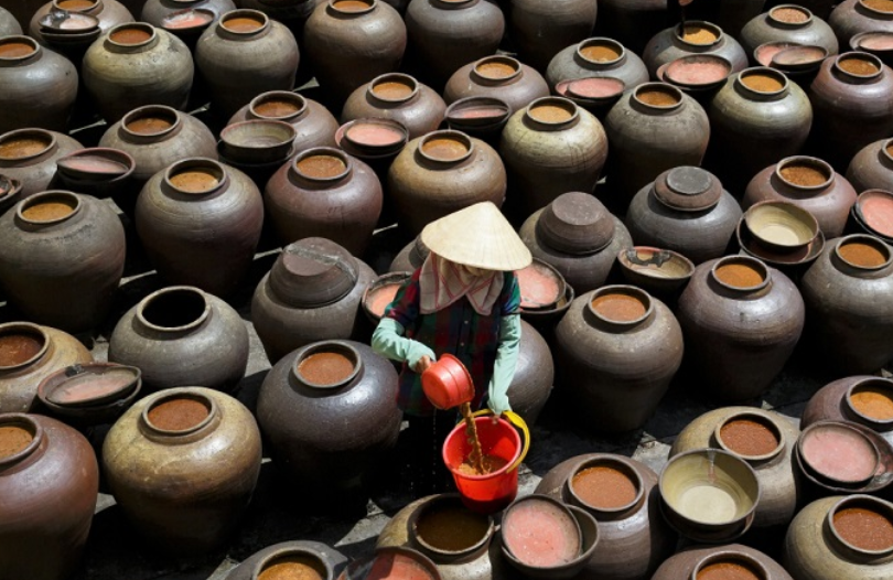 unique and traditional ban soy sauce of hung yen