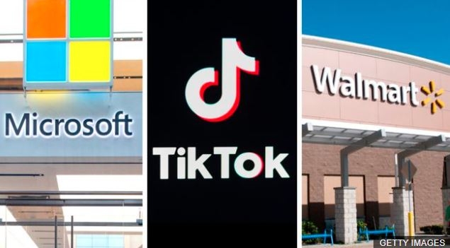 tiktok to belong to microsoft walmart or oracle