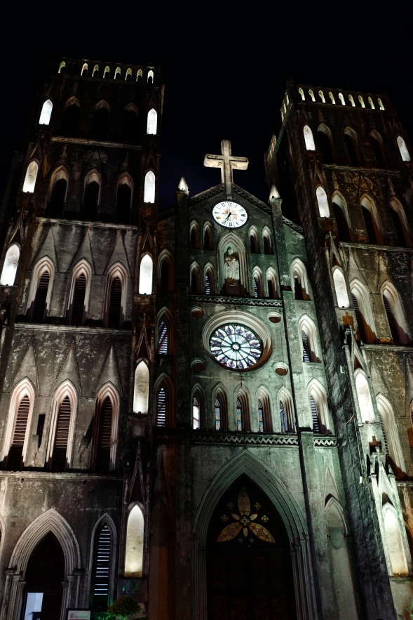 the outstanding and rustic architecture of st josephs cathedral in hanoi