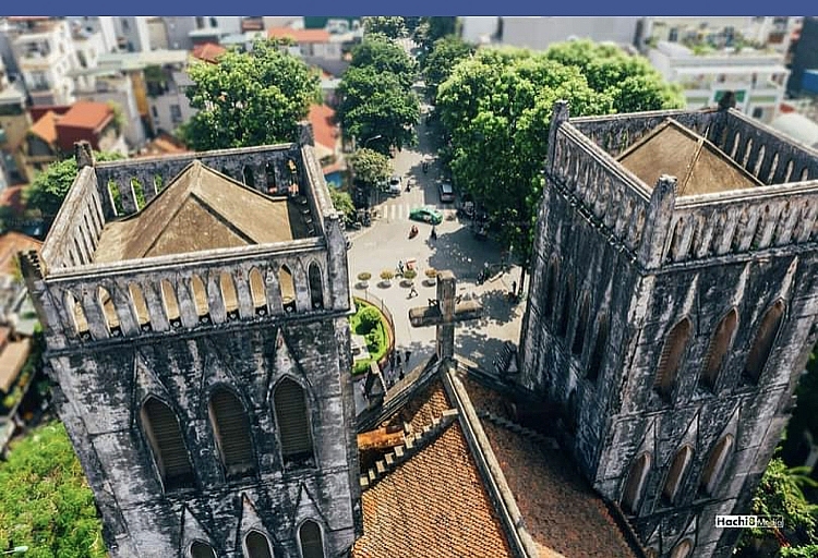 the outstanding and rustic architecture of st josephs cathedral in hanoi