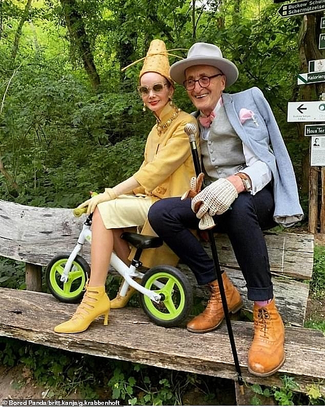 Very fashionable looks of 'Hipster grandpa' in Berlin very fashionable looks of hipster grandpa in berlin