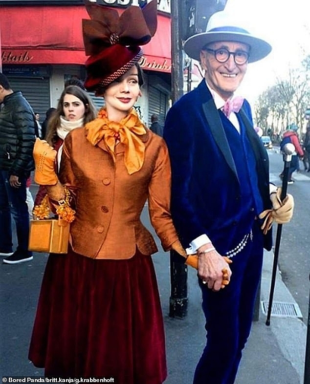 Very fashionable looks of 'Hipster grandpa' in Berlin very fashionable looks of hipster grandpa in berlin