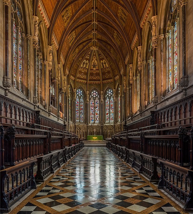 The chapel of St John's College, Cambridge, England.