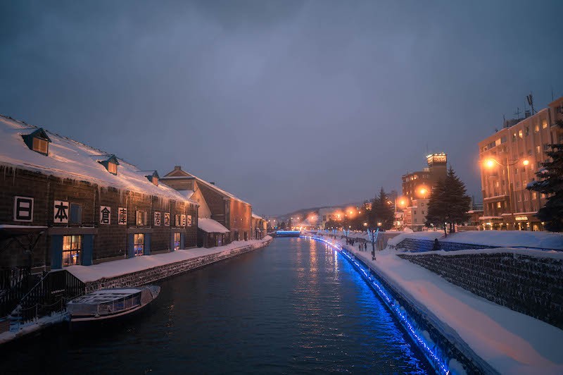 A White Hokkaido in Snowstorm Captured by Vietnamese Street Photographer