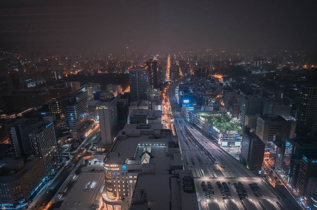 A White Hokkaido in Snowstorm Captured by Vietnamese Street Photographer