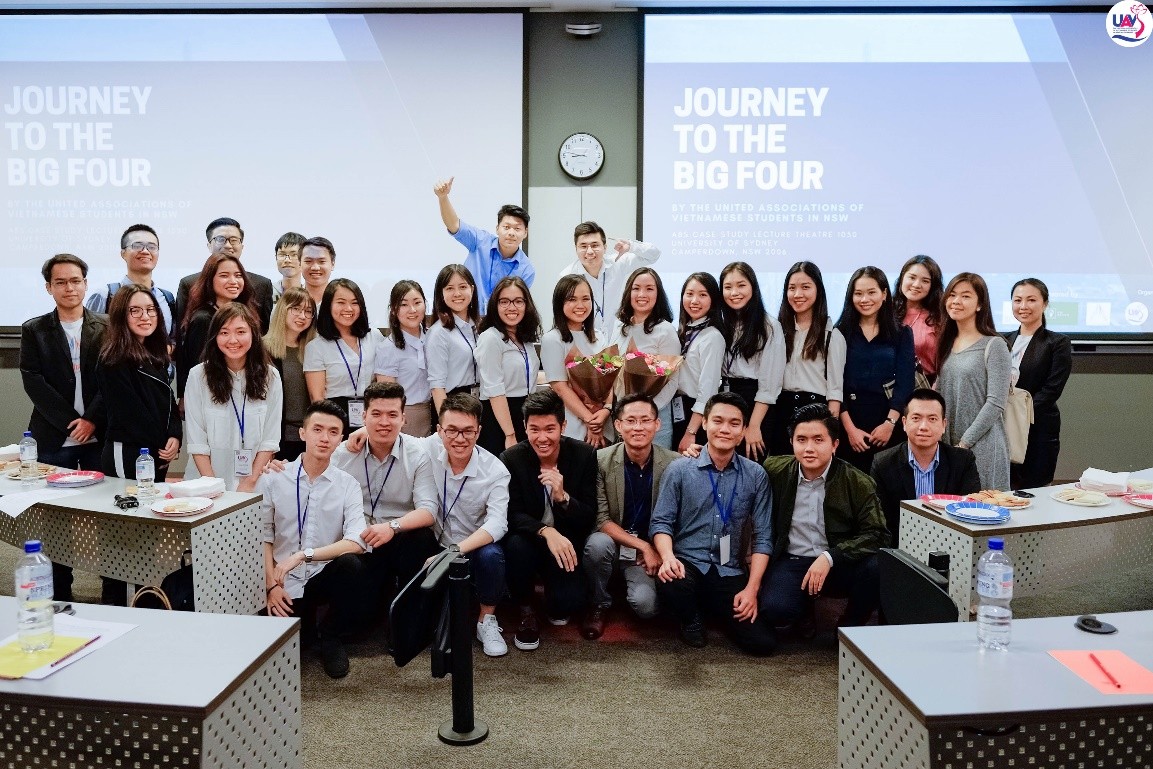 Journey to the Big Four is a very first event in the career-oriented seminar series for Vietnamese students in New South Wales, held by the United Associations of Vietnamese Students in NSW.