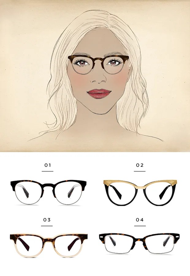 eyeglasses for diamond face