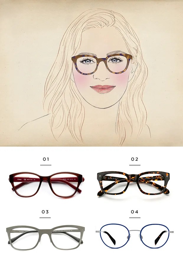 best shape of eyeglasses for oval face