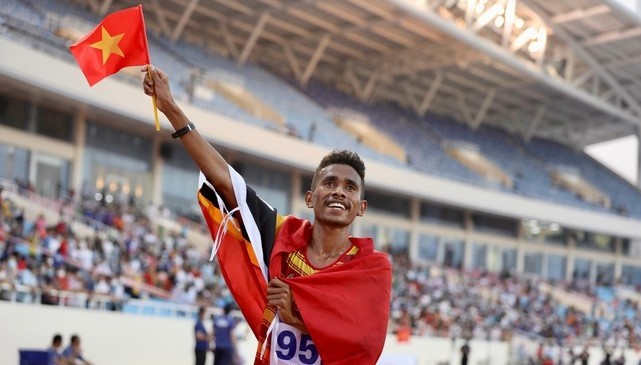 Timor Leste Athlete Brings Home Souvenirs from Vietnamese Fans