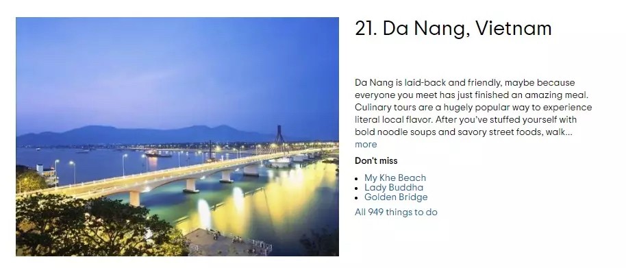 TripAdvisor: Hanoi and Da Nang Among Most Popular Destinations in Asia in 2022