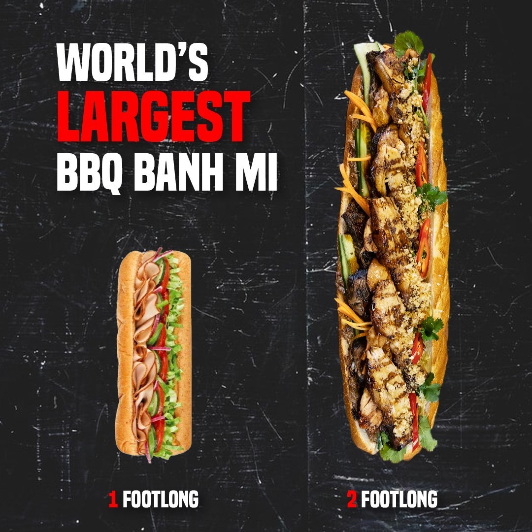 Australian Café Launch Limited Edition of 'World's Largest Vietnamese Banh Mi"