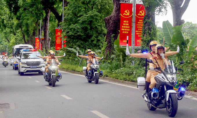 Hanoi to impose traffic restrictions on 20 streets for 13th National Party Congress