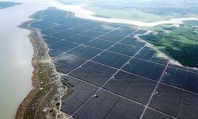 Solar panels seen at Dau Tieng Solar Power Complex in the southern Tay Ninh Province in September, 2019. Photo by VnExpress
