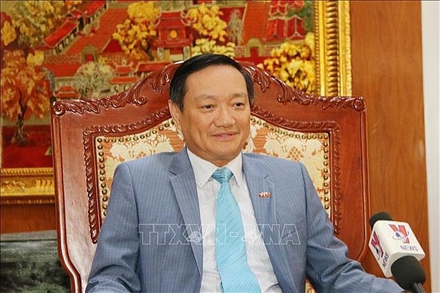 Ambassador to Laos Nguyen Ba Hung (Photo: VNA)