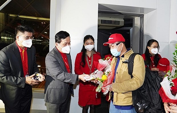Vietjet has resumed the Hanoi-Tokyo route from January 1 with one flight per week, with the frequency expected to be increased in the time ahead. (Photo: VNA)