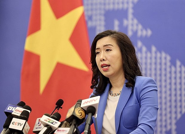 Spokesperson of the Ministry of Foreign Affairs Le Thi Thu Hang (Photo: VNA)