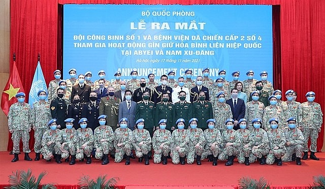 An anouncement ceremony was held on Wednesday for the Vietnamese engineering unit rotation 1 and Level-II field hospital rotation 4 to be deployed to UN peacekeeping mission in Sudan. — VNA/VNS