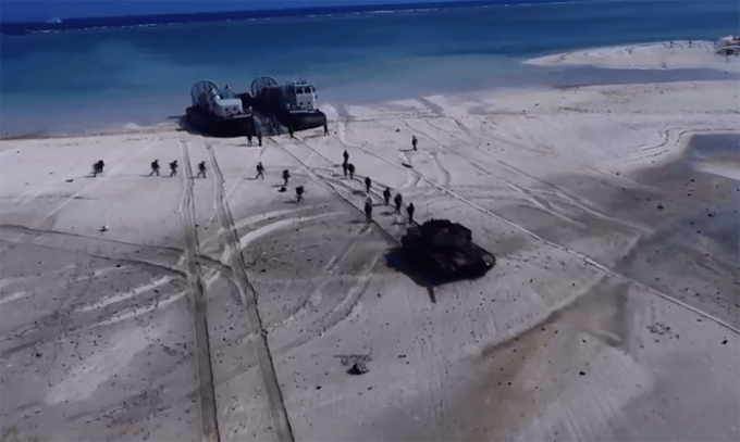 chinese military illegally conducts drills in hoang sa paracel archipelago