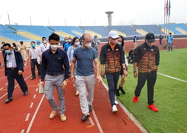 Southeast Asian sport delegations visit My Dinh National Stadium in Hanoi (Photo: VNA)
