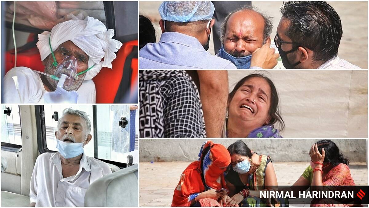 India recorded over 3 lakh cases for the second straight day on Friday, clocking 3,32,730 cases in the last 24 hours, the Union Health Ministry informed. (Express photos by Nirmal Harindran)