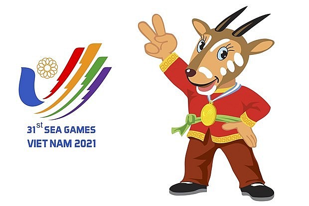 The mascot and logo of SEA Games 31. (Photo: VNA)
