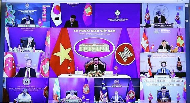  the ASEAN-RoK Foreign Ministers’ Meeting held via videoconference on August 3.