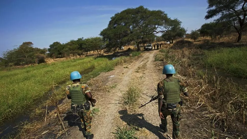 UN peacekeepers -- seen here in the disputed Abyei region on the border of Sudan and South Sudan in 2016 -- are facing a budgetary squeeze ALBERT GONZALEZ FARRAN AFP/File