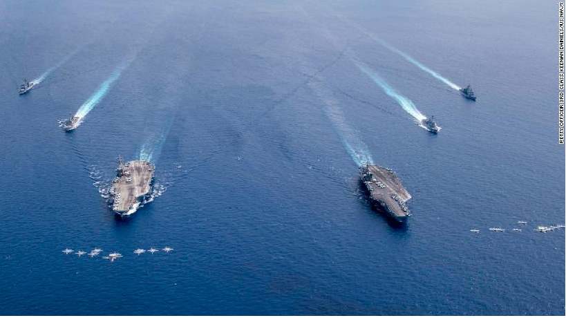 US Navy aircraft carriers back in South China Sea