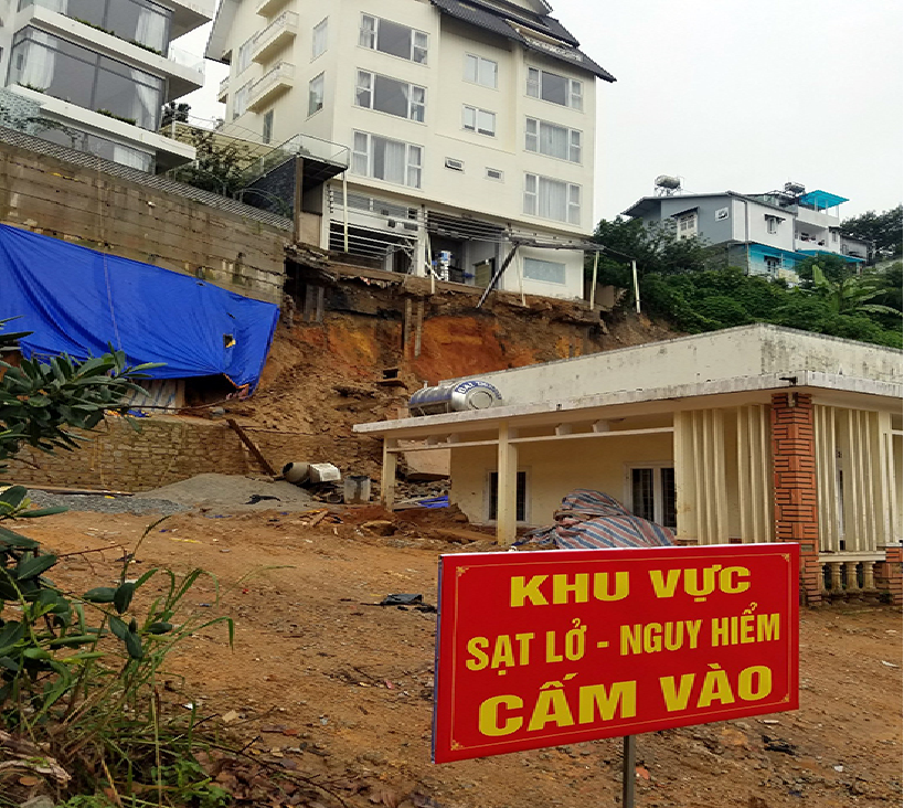 dozens tourists evacuated greenhouses blamed for erosion in da lat resort city