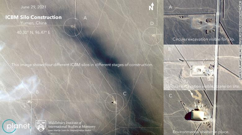 China building sprawling network of missile silos, satellite imagery shows